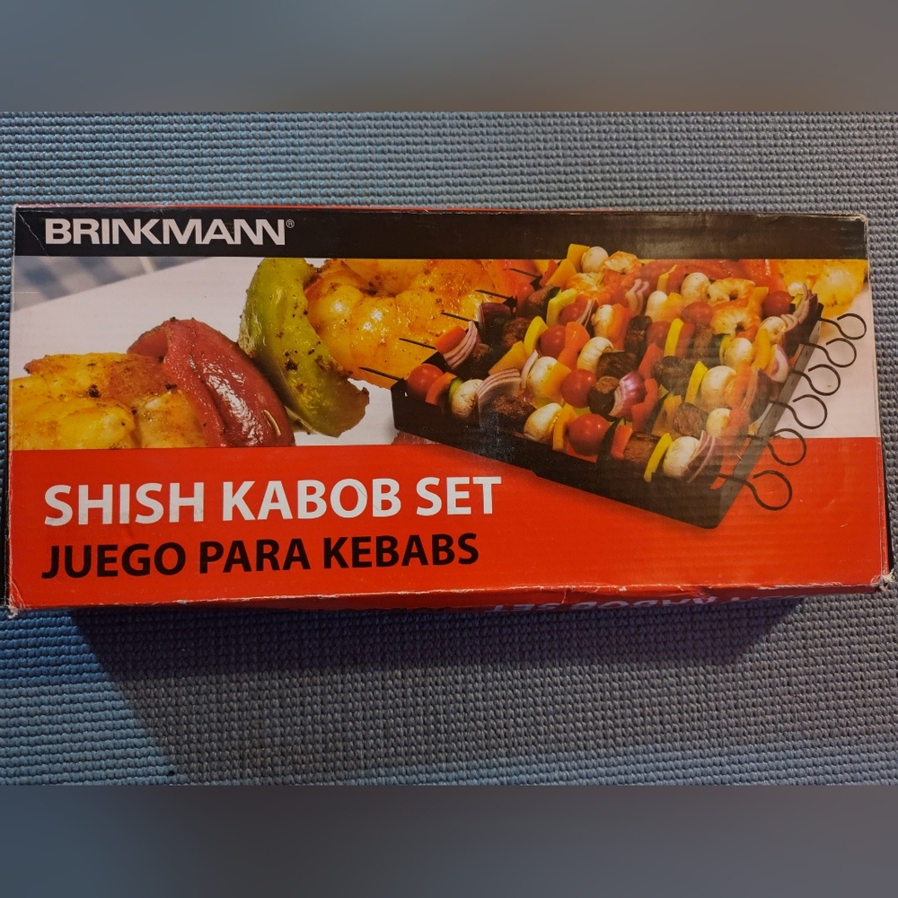 Shish Kabob Set with Colorful Skewers